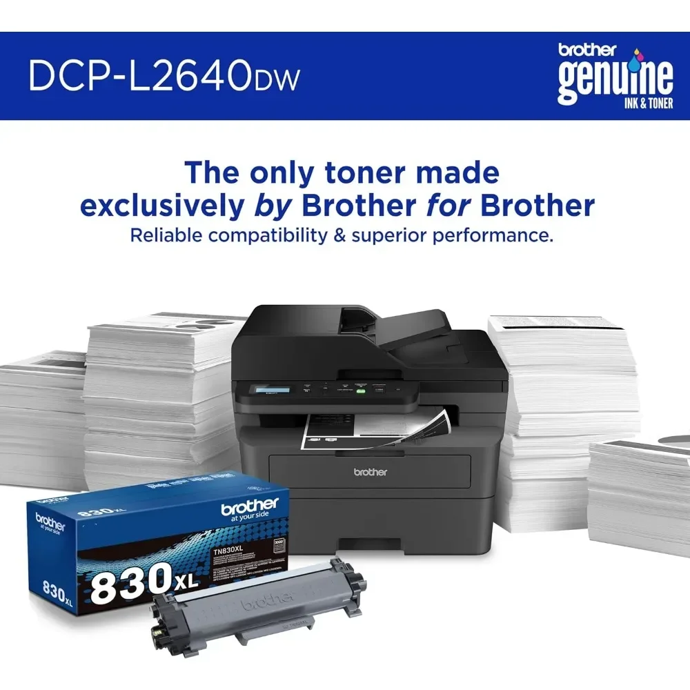 DCP-L2640DW Wireless Compact Monochrome Multi-Function Laser Printer with Copy and Scan, Duplex, Mobile 4