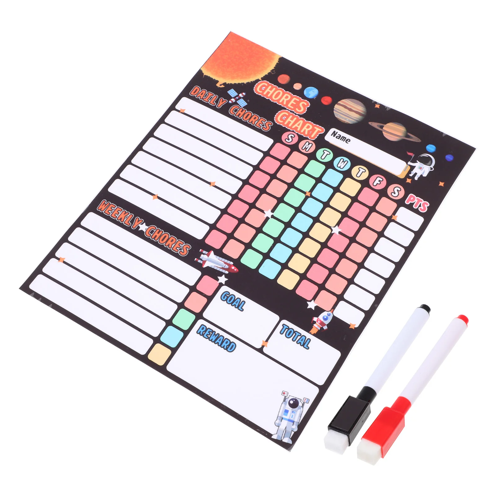 Chart Chore Magnetic Kids Reward Behavior For Dry Erase Fridge Calendar Board Charts Weekly Responsibility Chores Sticker