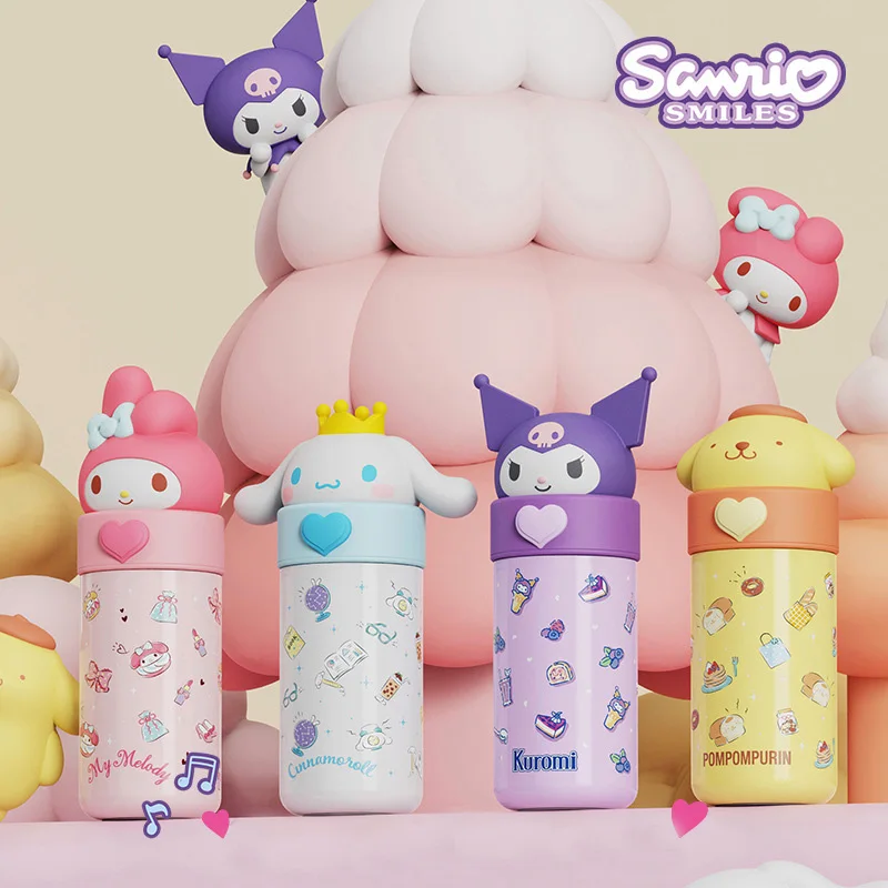 

Sanrio Hello Kitty Thermos Cup Cartoon Kuromi Cinnamoroll Melody 316 Stainless Steel Hot Water Cup Insulated Leakproof Kids Gift