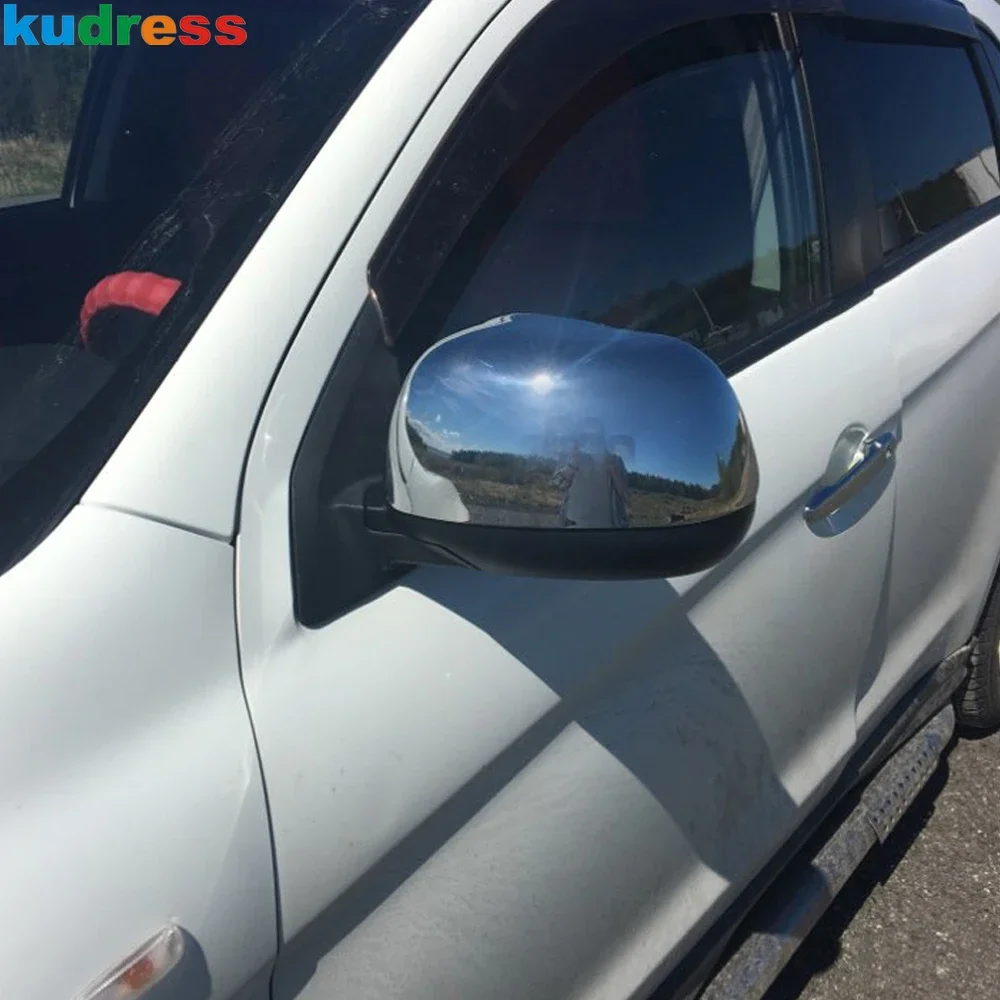 Chrome Car Rearview Mirror Cover Trim Side Door Wing Mirror Cap Accessories For Mitsubishi ASX RVR Outlander Sport 2007-2012