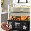 Electric Steamer Multi-functional Multi-layer Cooking Integrated Pot Stainless Steel Large Capacity Removable and Washable 1