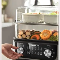 Electric Steamer Multi-functional Multi-layer Cooking Integrated Pot Stainless Steel Large Capacity Removable and Washable 1