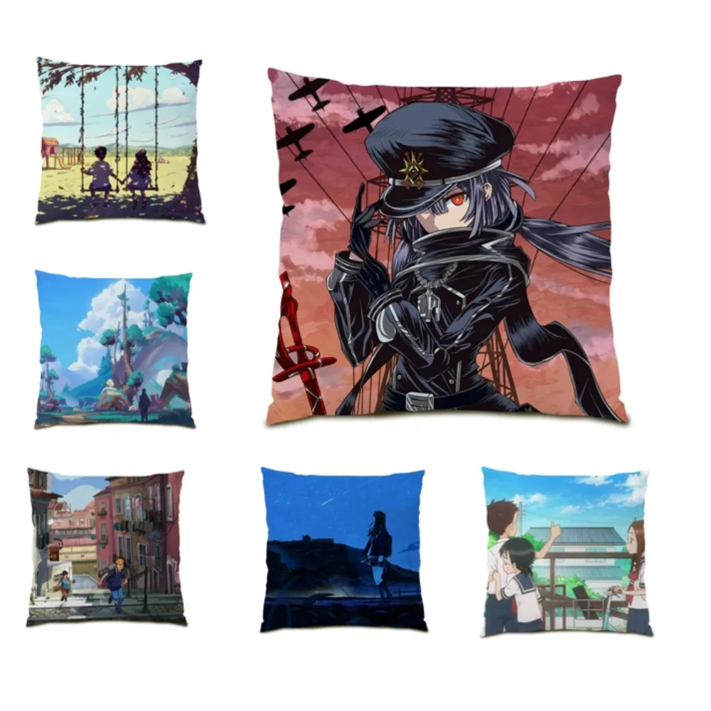 

Sofa Decoration Home 45x45 Throw Pillow Covers Portrait Sexy Cushion Cover Anime Pillow Case Living Room Decoration Square E0694