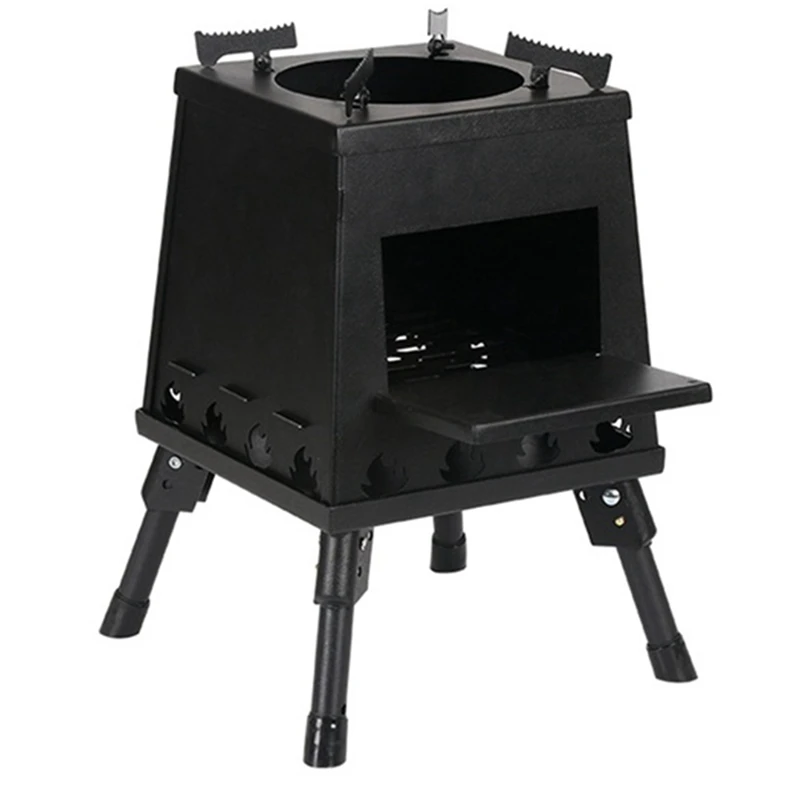 

Portable Outdoor Folding Firewood Stove Stove Black Backpack Stove Outdoor Survival Hiking