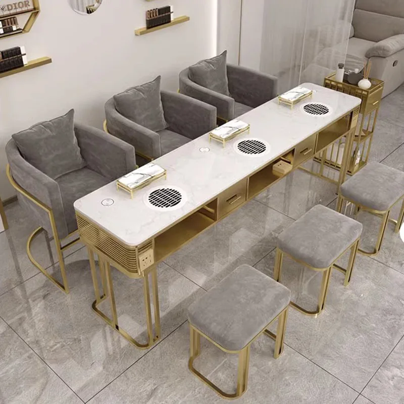 Accessori European Nail Desk Design Kawaii Supplies Organizer Nail Desk Tech Table Tavolo Unghie Manicure Furniture