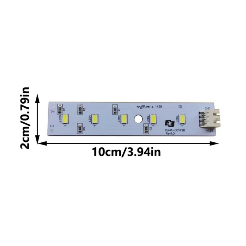 Freezer Lighting Strips DA41-00519B DA41-00519A for Refrigerator Freezer LED Light Replacement Easy Installation M4YD