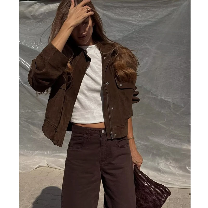Women' Jackets Big Pocket Elegant Slim