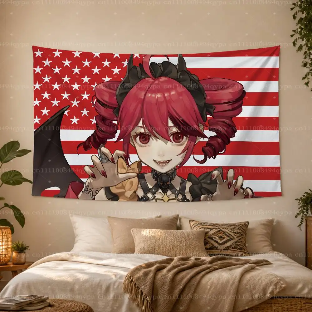 Patriotic Tapestry with Grommets for Wall and Room Decor - Ideal for Dorms, Outdoor Spaces, and Festivals