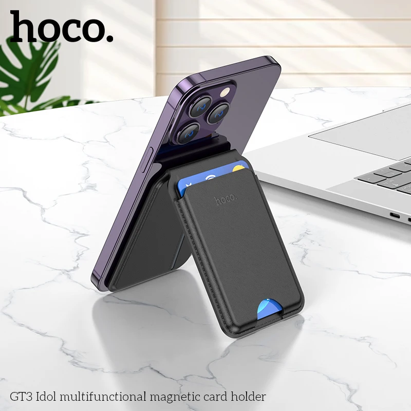 HOCO GT3 Magnetic Leather Wallet for iPhone (MagSafe)