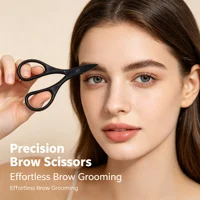 Ciseaux professionnels en acier inoxydable pour ongles, sourcils et cils, lame courbée, manucure, pédicure, coupe-ongles pour doigts et orteils 3