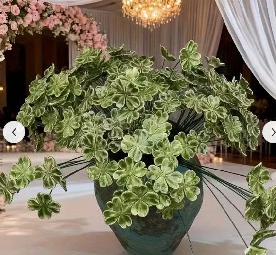 5X künstliche Blätter, ländliche Wildblumen, Blumen aus Keramik, handgefertigt, künstliche Blumen, kreative Kunst, Blumen, Heimdekoration, Party, Gartendekoration – Detail 4
