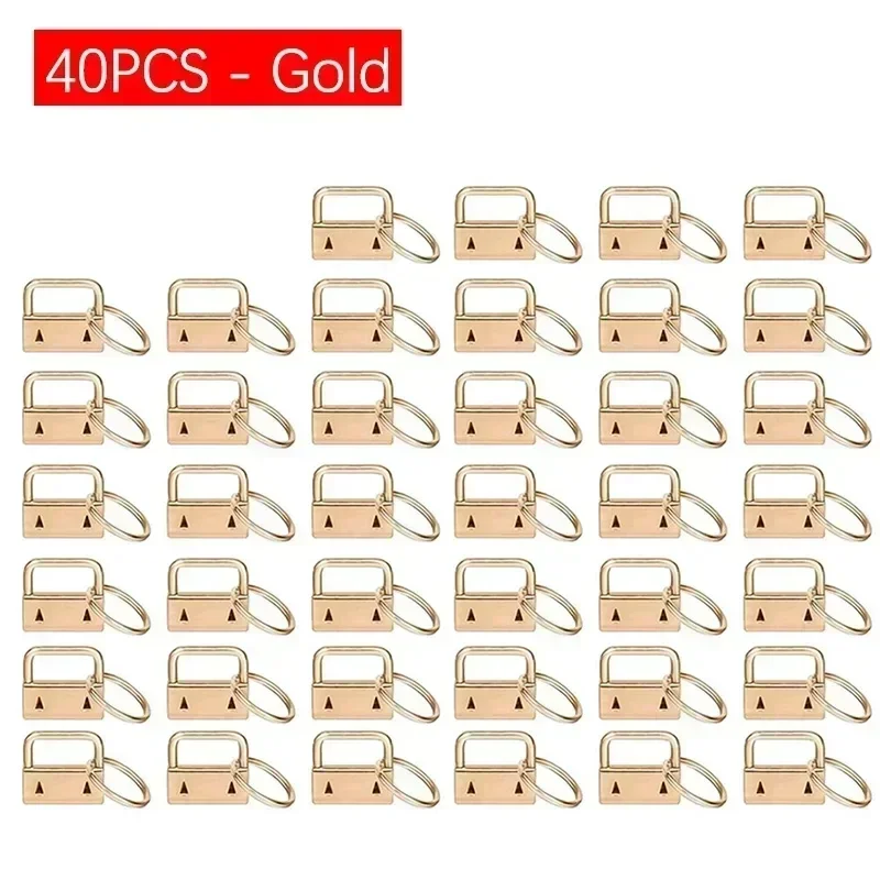 50 Portachiavi Metallici Con Morsetto 1 Pollice + Pinza Di Montaggio | Kit Accessori Per Portachiavi E Cinghie Fai Da Te