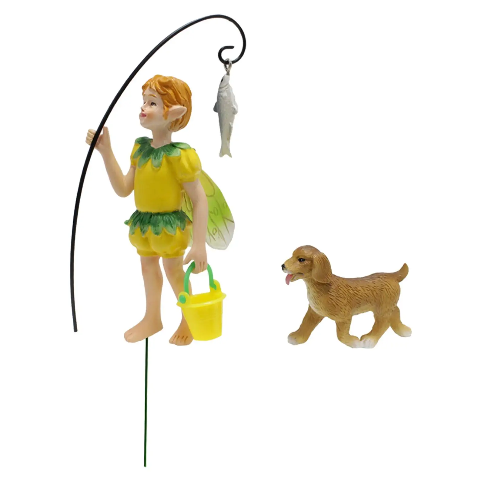 Fairy Garden Accessories Resin Gift Sculpture Statue Miniature Figurines for Garden Balcony Flowerpot Micro Landscape Dollhouse