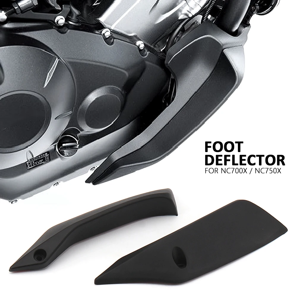 Motorcycle Accessories New Foot Deflectors Set Black For Honda NC700X NC 700X NC750X NC 750 X