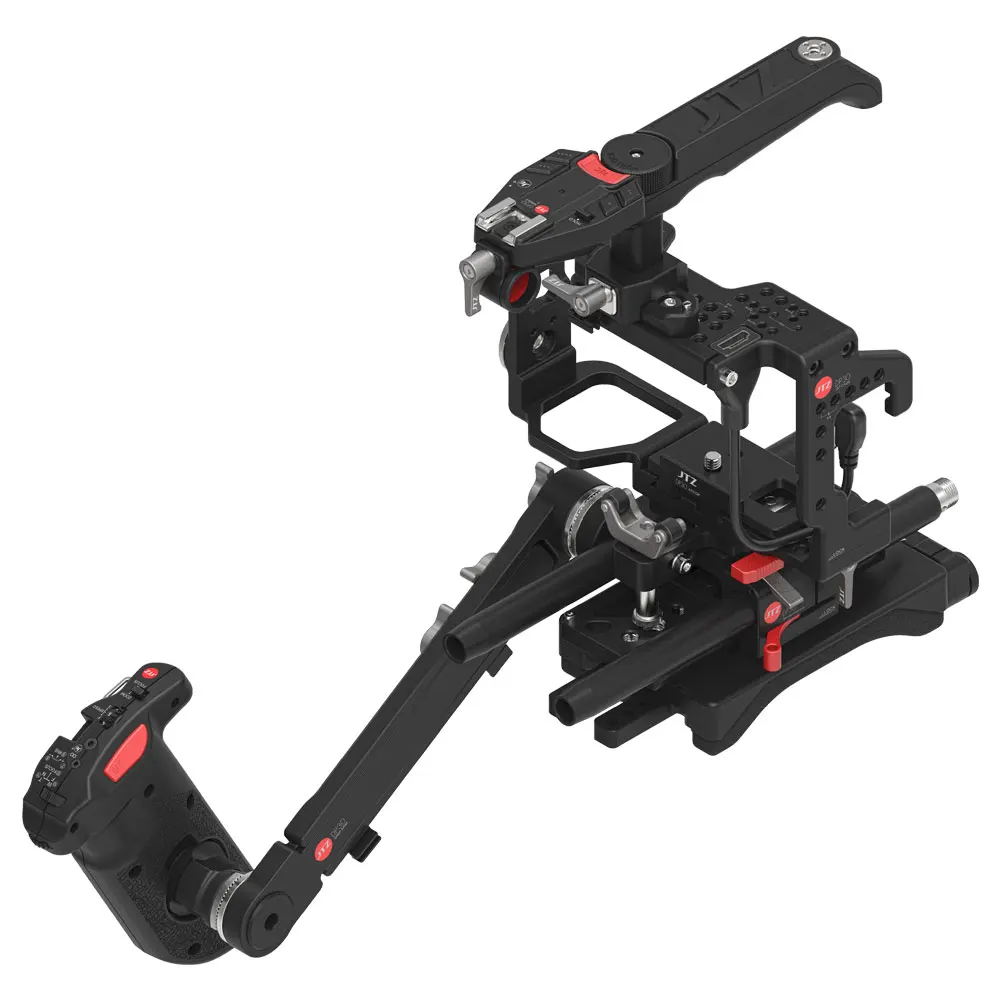 Jtz Dp30 Camera Cage Baseplate Rig Kit Per Sony A7,A7Ii,A7R,A7Rii,A7S,A7Sii Dslr Camera 15Mm Rail Rod Baseplate Rig Follow Focus