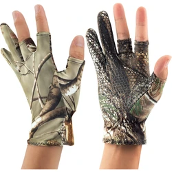Stealth Grip Camouflage Half - Finger Outdoor Gloves (Randomly color)