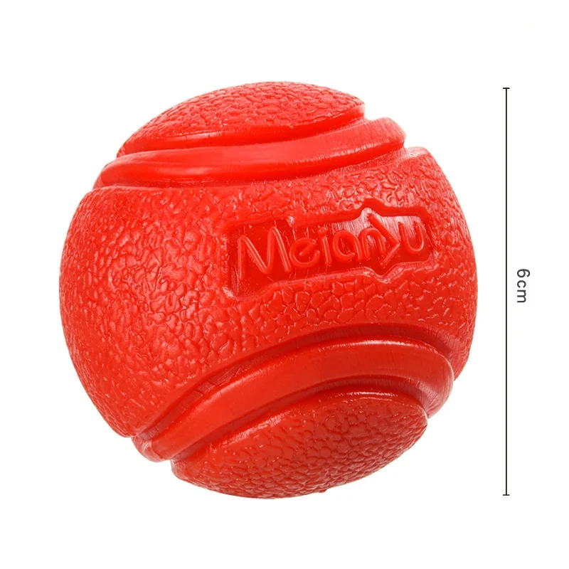 Durable Bouncy Rubber Dog Fetch Toy - Non-Toxic, Bite-Resistant, Interactive Chew Ball