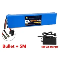 10S3P 36V 100Ah 18650 batterie au Lithium Rechargeable 1000W puissance modifiée vélo scooter électrique véhicule avec BMS 6