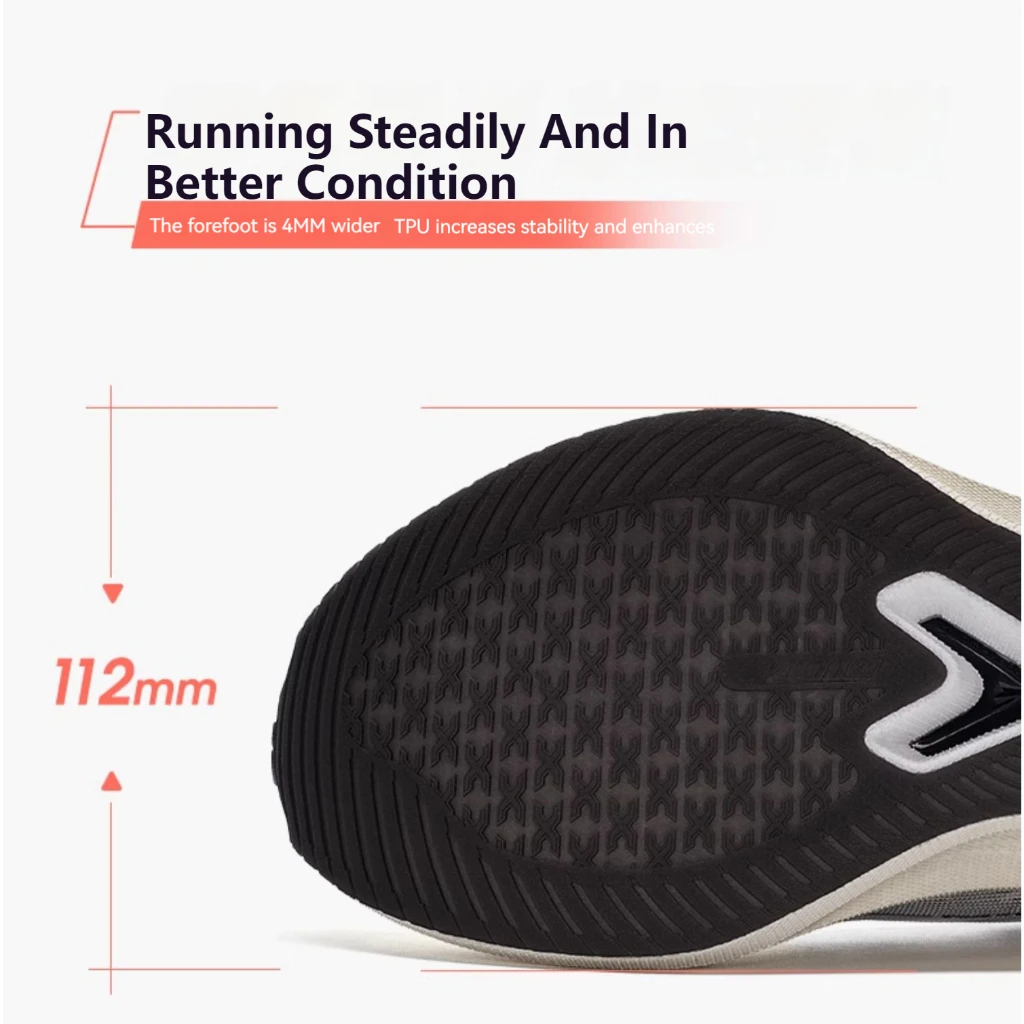 Xtep 2000KM 2.0 Running Shoes Women Summer Shock Absorption Professional TPU Sneakers 876218110044（suggest half size down） running shoes womens sneakers