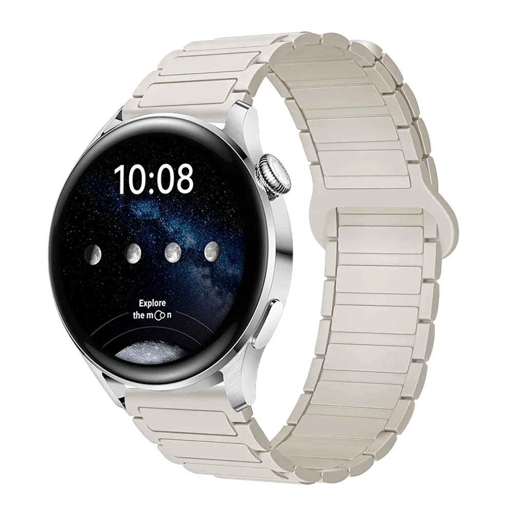 Magnetic Loop Silicone Bracelet Watch Strap - 22mm