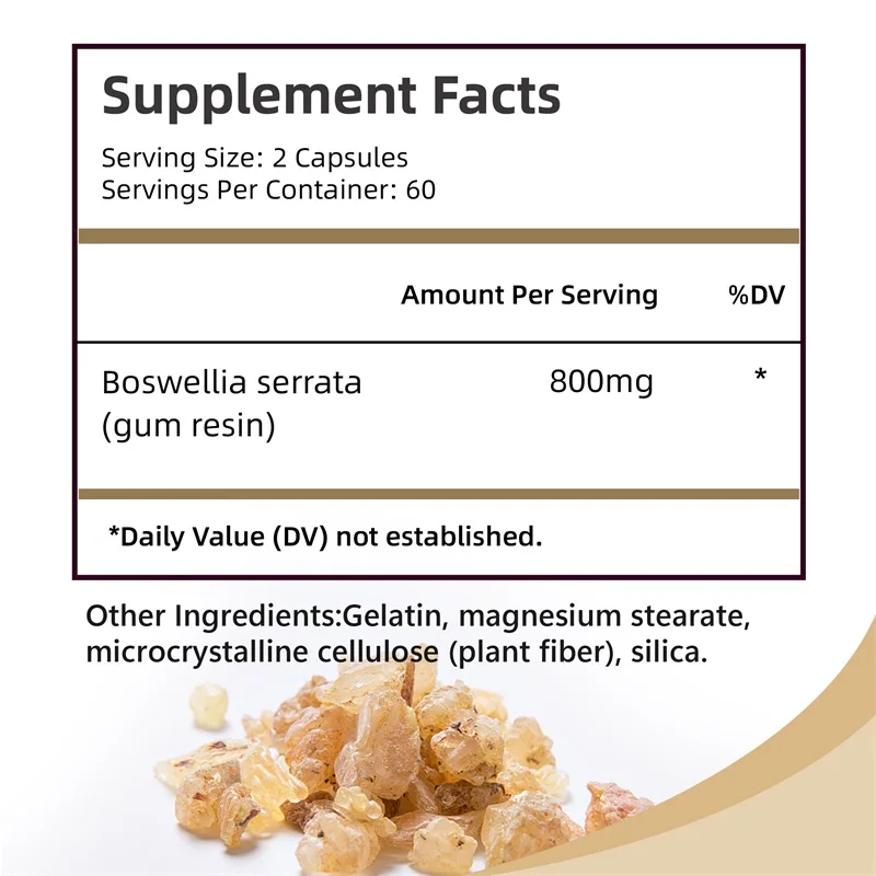 Boswellia extract capsules boswellia extract capsules support joint flexibility mobility relieve joint pain