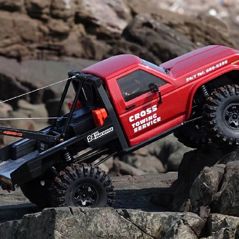 CROSSRC RC Cars EMO X3 Rescue Off-Road Vehicle 1/8 Big Tiger Electric Multi-Function Simulated Rescue Vehicle RTR Model Car Gift 4
