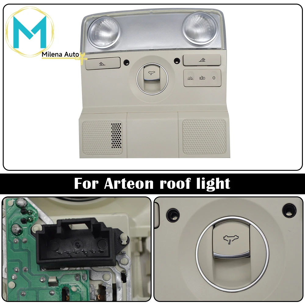 Per Vw Arteon Roof Light White Con Interruttore Rotante 3Ad 947 105 Wrc Muslimate