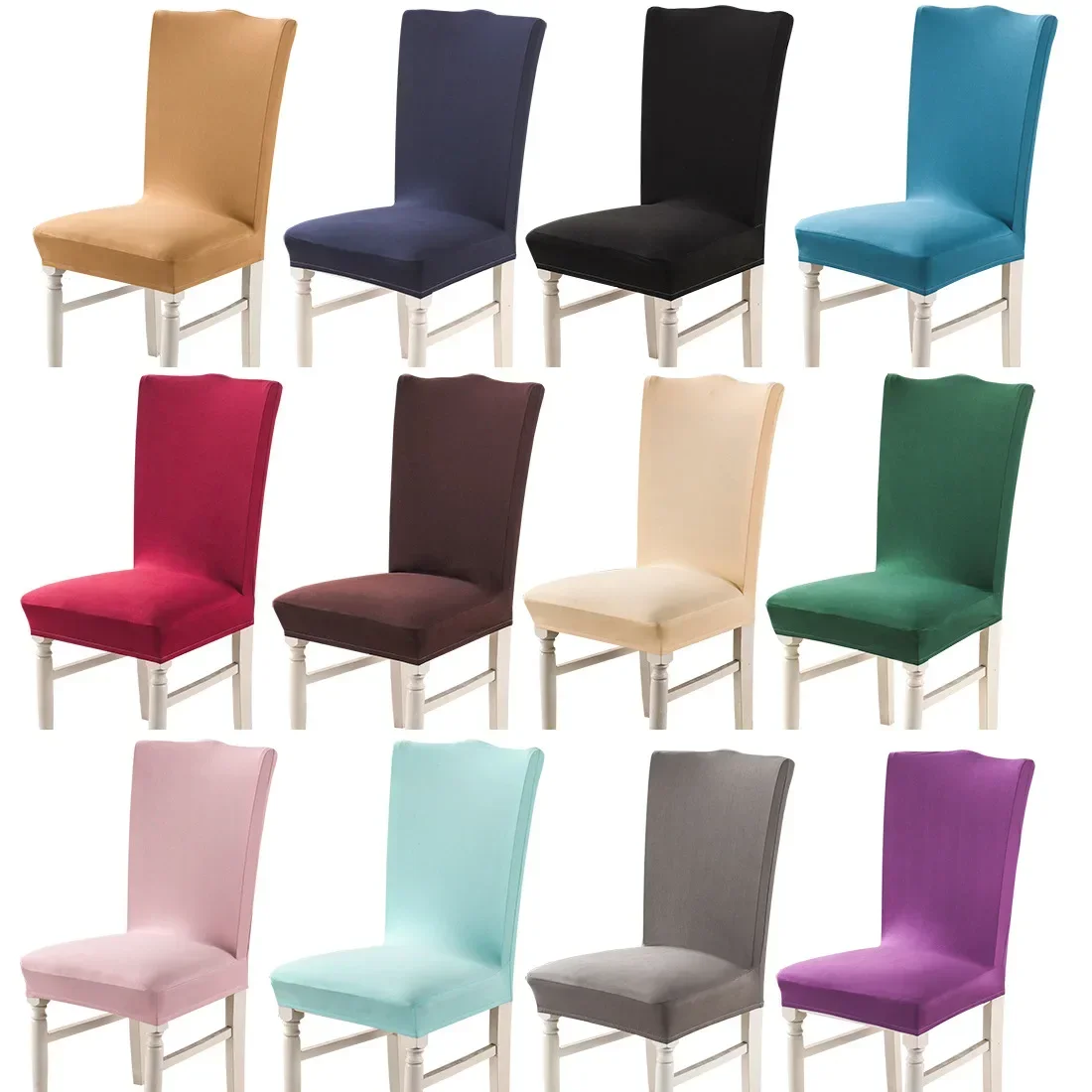 

32 Colors For Choice Universal Size Chair Cover Cheap Big Elasticity Seat Protector Seat Case Chair Covers For Hotel Living Room
