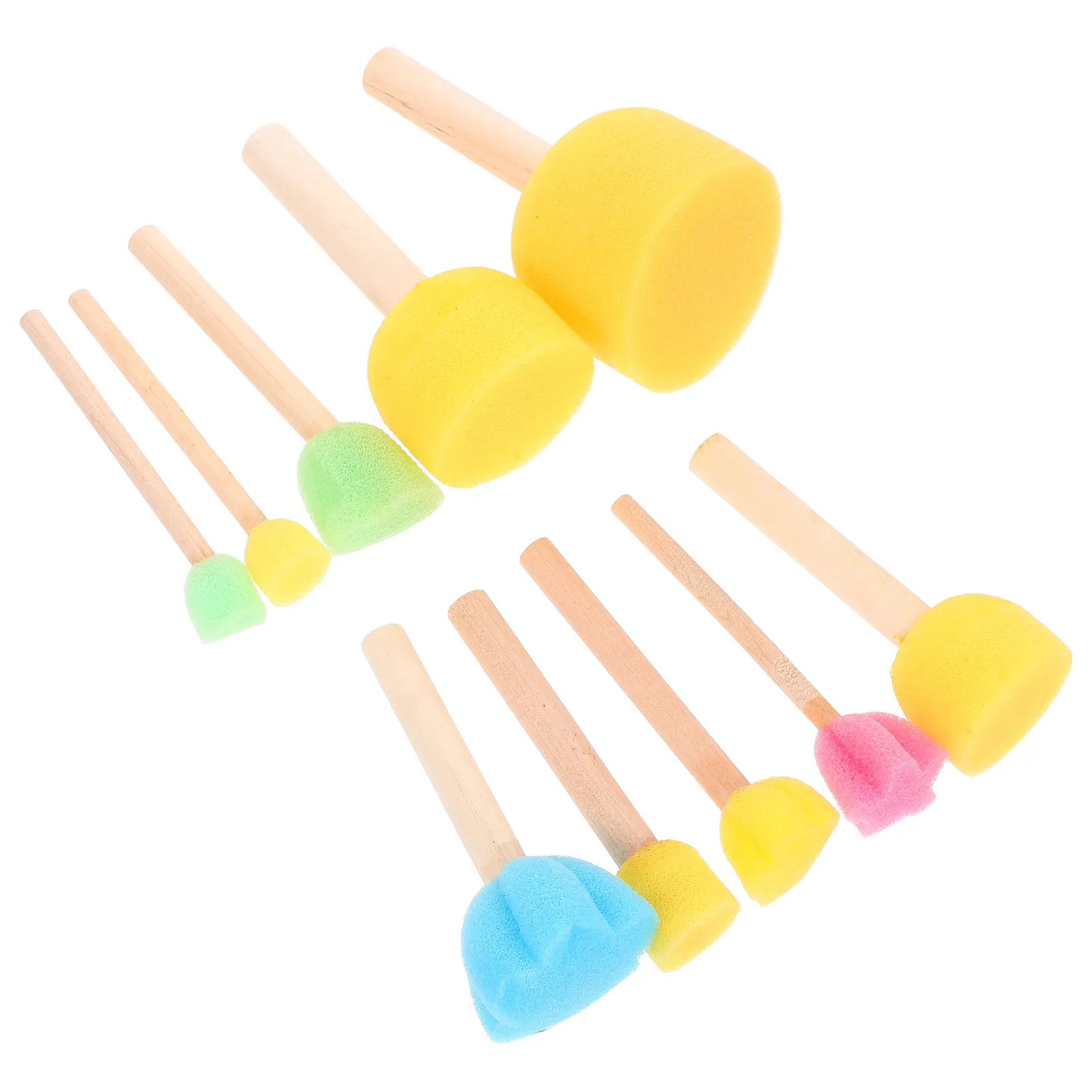 1 세트 DIY 낙서 스폰지 스탬프 키트 페인팅 도구 폼 텍스처 스탬프 크리 에이 티브 DIY 아트 드로잉 액세서리 작은 스폰지 브러쉬