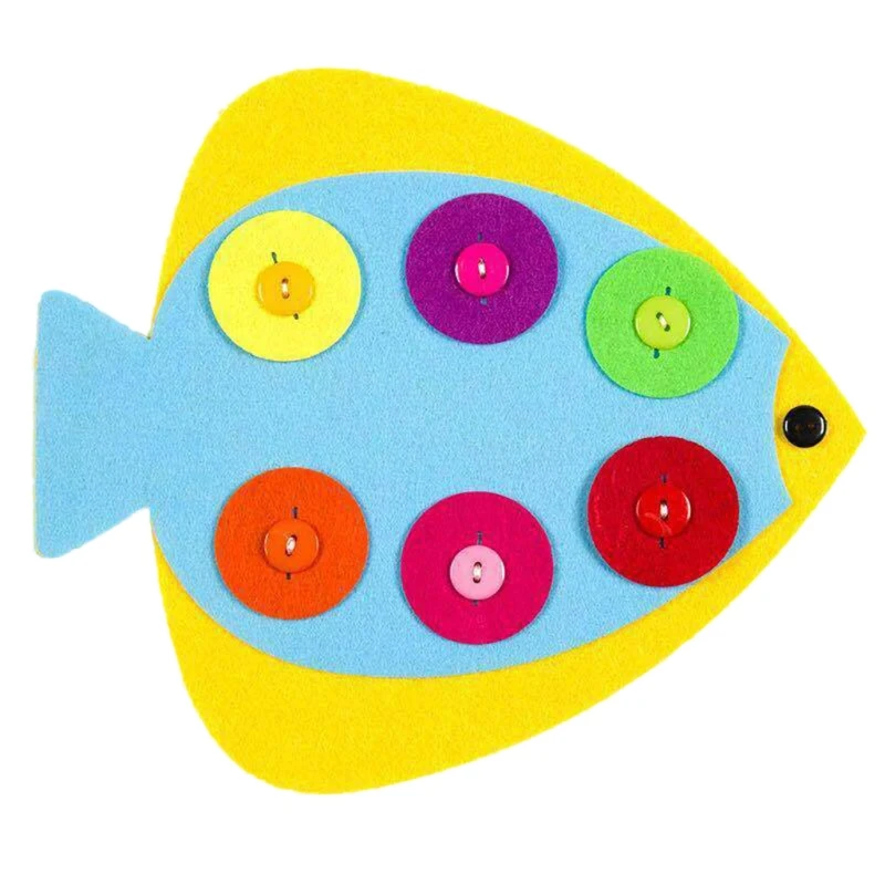 Educational Table Portable Sewing Buttons Game Supplies Toy
