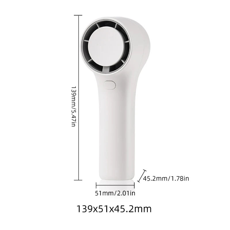 12시간 냉각 QXNF를 위한 다양한 풍속을 갖춘 포켓 팬 USB 충전식 휴대용 팬 장치