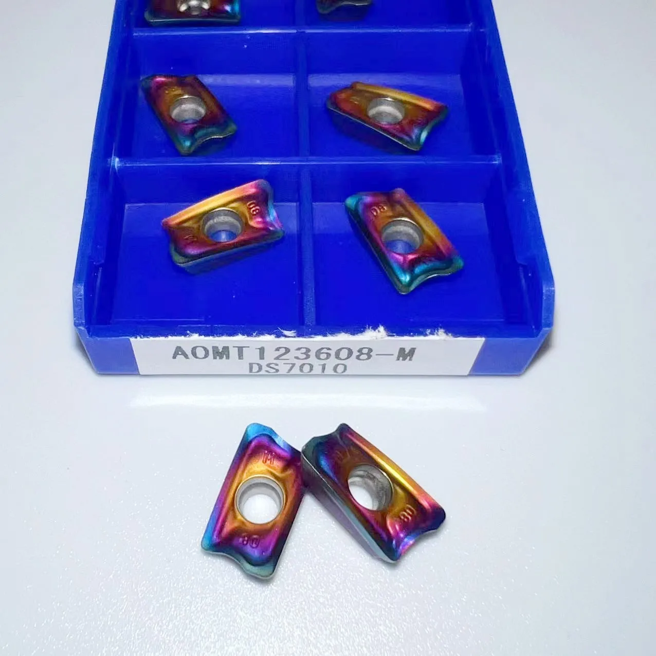 Твердосплавная вставка AOMT123608 одноранговая M VP15TF, высококачественные детали для станков с ЧПУ AOMT 123608, фреза, Токарный резак, 10 шт.