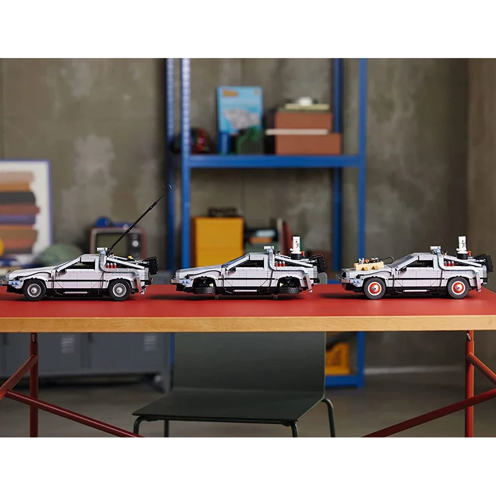 Back to the Future 타임머신 호환 10300 빌딩 블록, 테크니컬 자동차 벽돌, 어린이용 장난감, 선물, 신제품