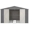 Large Outdoor Storage Shed, Metal Galvanized Steel Garden Shed with Floor Frame 1