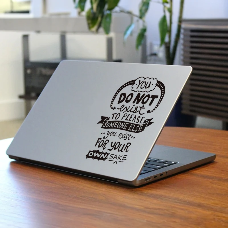 Motivational Life Quotes Vinile Laptop Decalcomania Sticker Per Macbook Pro Air Retina 13 15 Pollici Mac Cover Skin Surface Notebook Decor