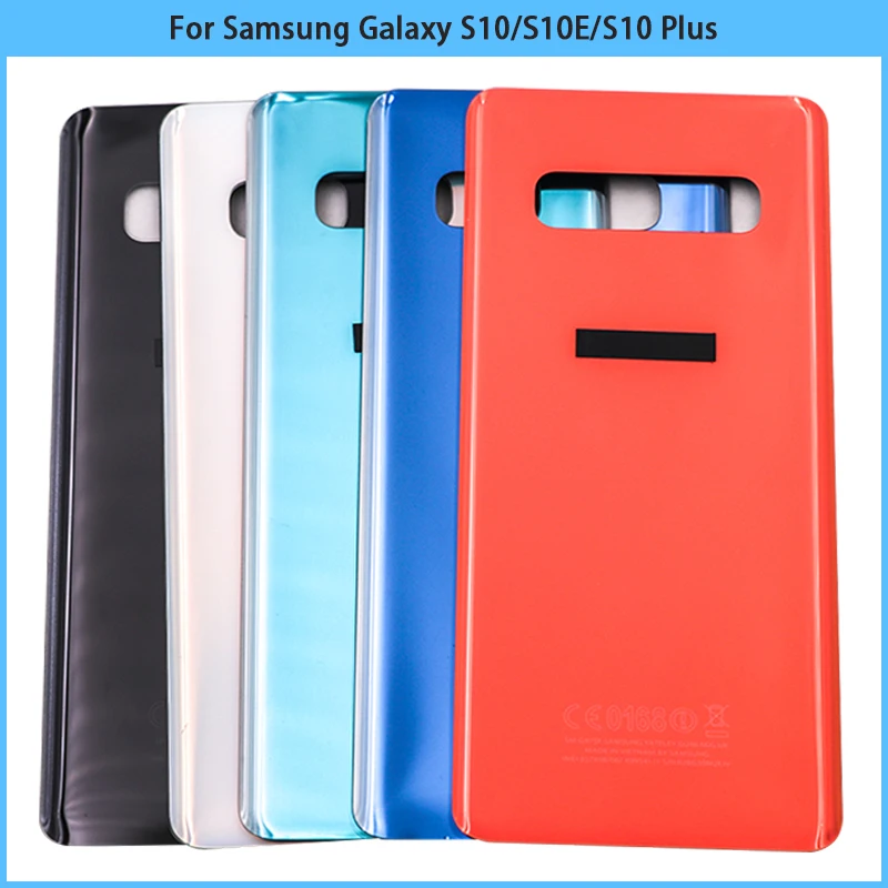 

10PCS For SAM Galaxy S10 Plus / S10E G973 G975 Battery Back Cover Rear Door 3D Glass Panel S10 Housing Case Glass Replace