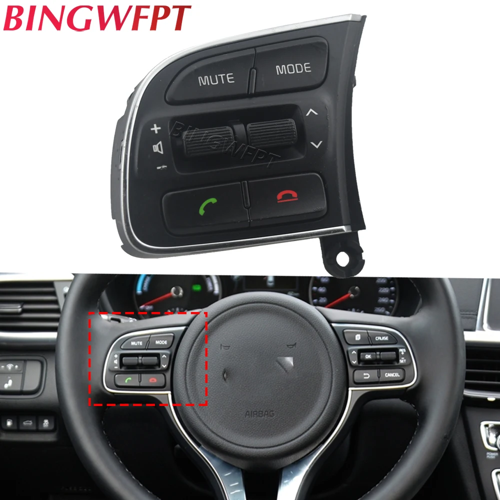 Steering Wheel Buttons For Kia K5 2016 2017 2018 2019 Steering Wheel Cruise Control Button Switch 96710-D6020