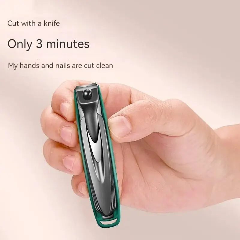 Stainless Steel Nail Clippers Splash Proof Nail Clippers Clipper Cuticle Trimmer Large Beveled Clipper Set nail clipper set