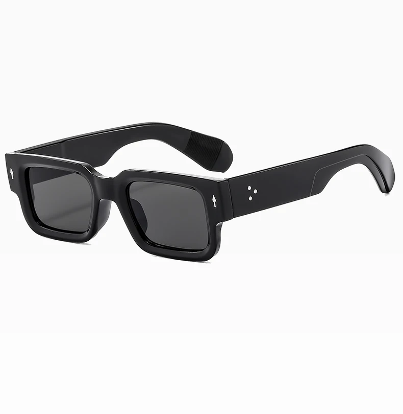 Schutzbrille Y2K Mode Kleine Quadratische Sonnenbrille Frauen Niet Design Sonnenbrille Männer Shades Bunte Rahmen Shades UV400 – Detail 10