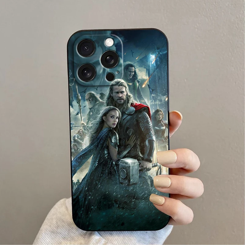 thumbnail image 1 of Marvel America capitán Cool para Apple iPhone 16 15 14 13 12 11 XS XR X Pro Max Plus Mini Funda negra para teléfono, 1 of 5