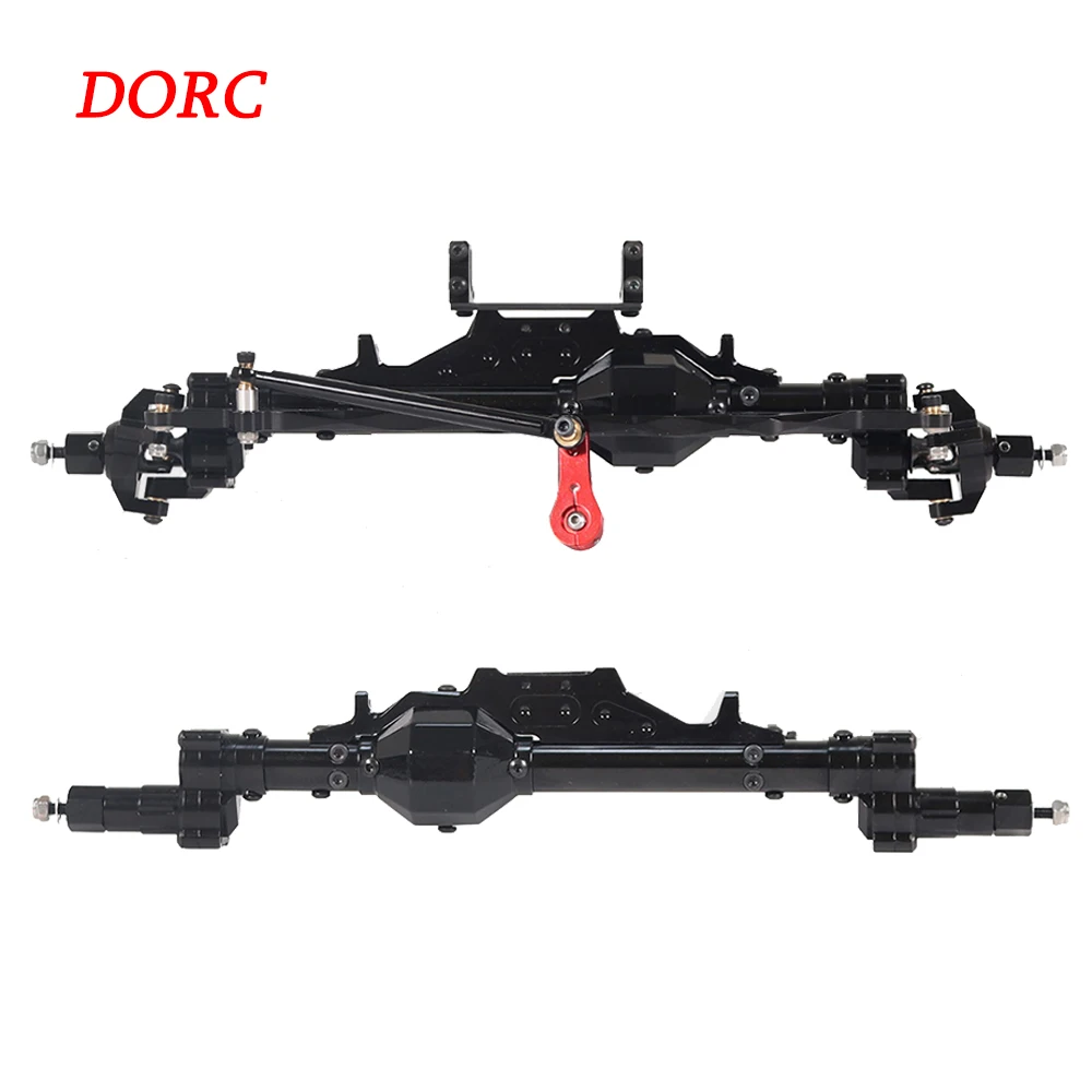 Black 1/10 Aluminum RC Car Axle Front and Rear Portal Axle for Axial Wraith 90018 90048 90053 90018 90020 90045 90056 RR10 RC Crawler 