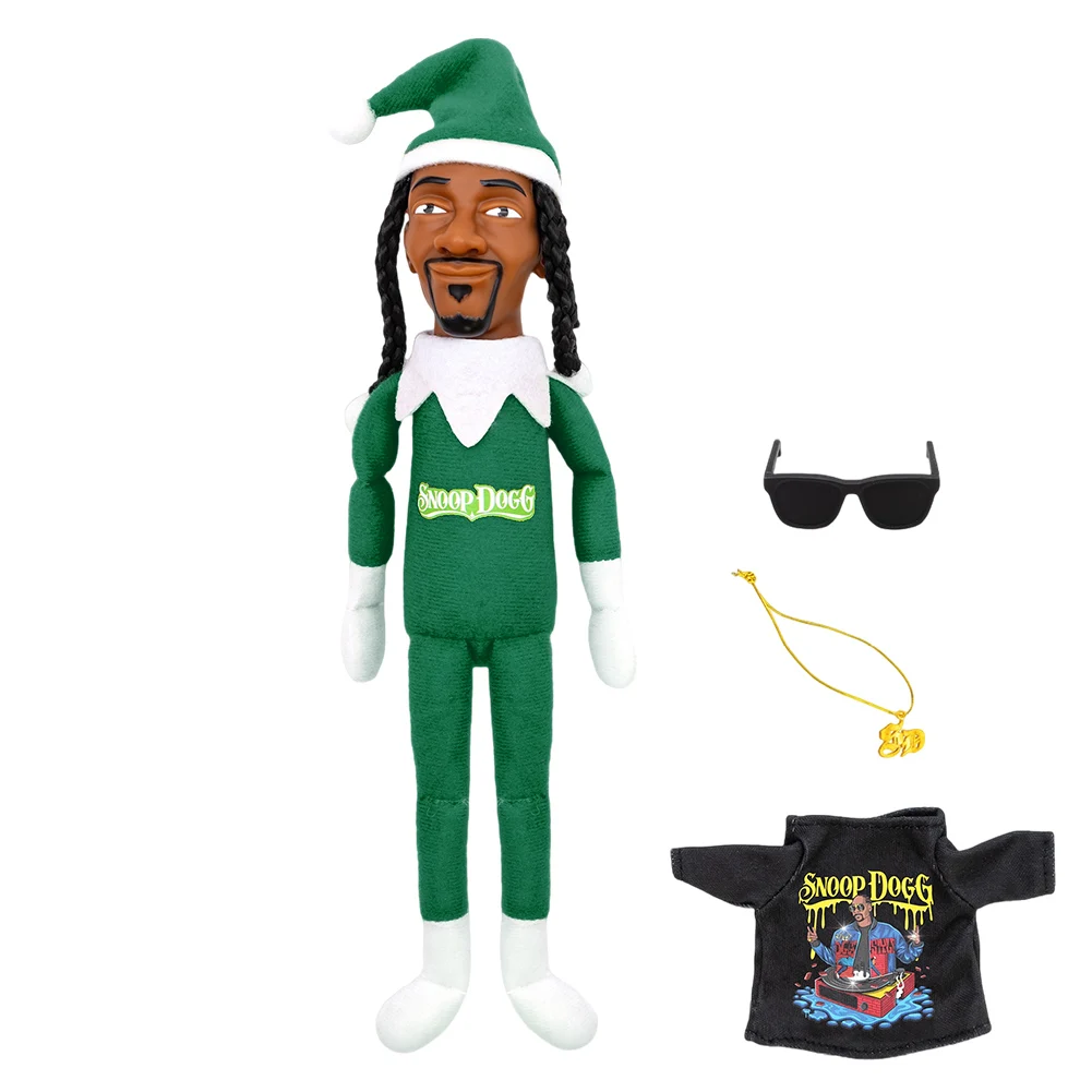 Snoop on A Stoop Christmas Elf Doll Christmas Plush Figurine