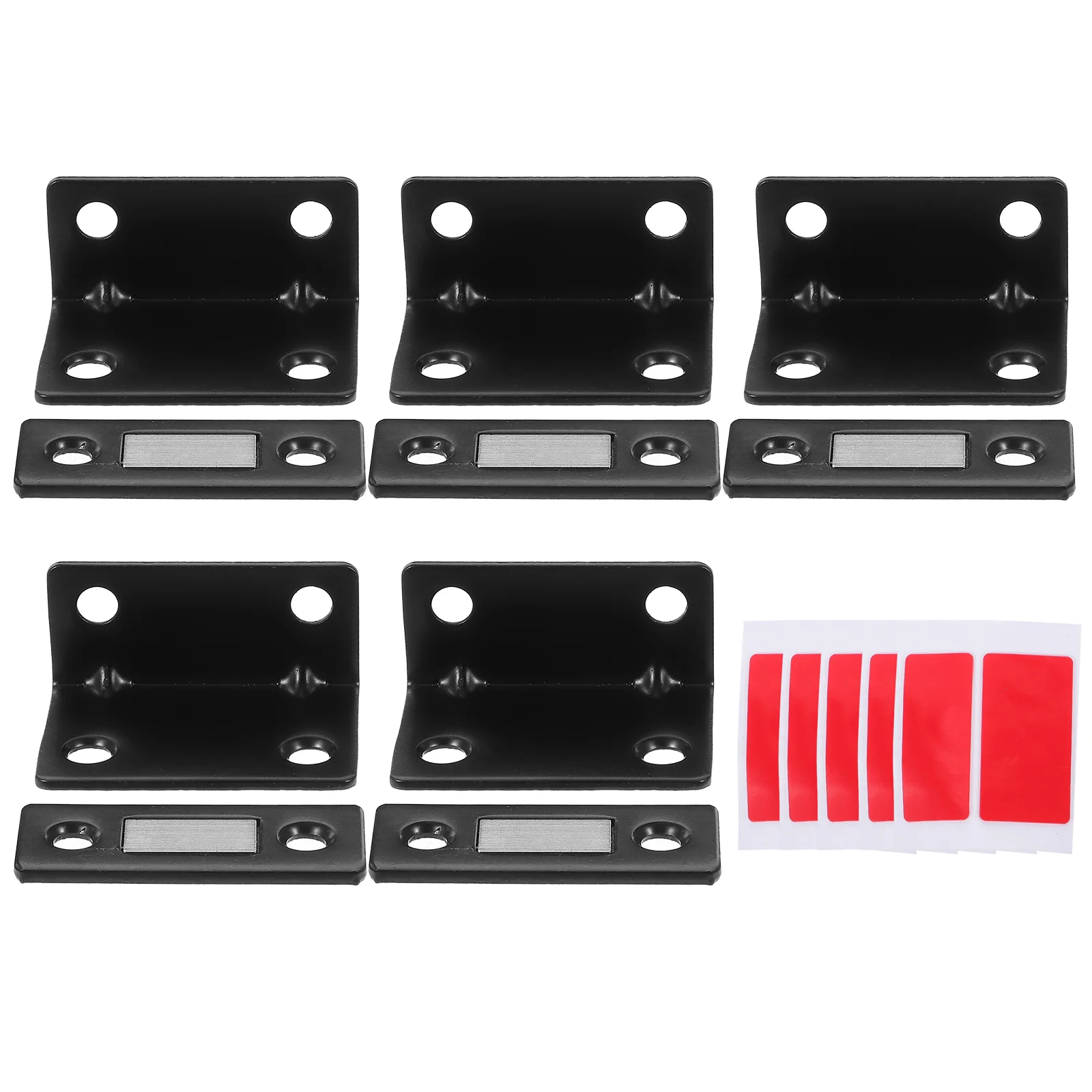 

5 Sets Magnetic Buckle Magnets Cabinet Heavy Duty Nickel-plated Iron Door Catches