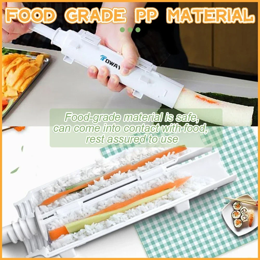 sushi maker Bazooka Vegetable Meat Rolling DIY Fast Japanese Roller Mold Home Kitchen Gadgets Mold