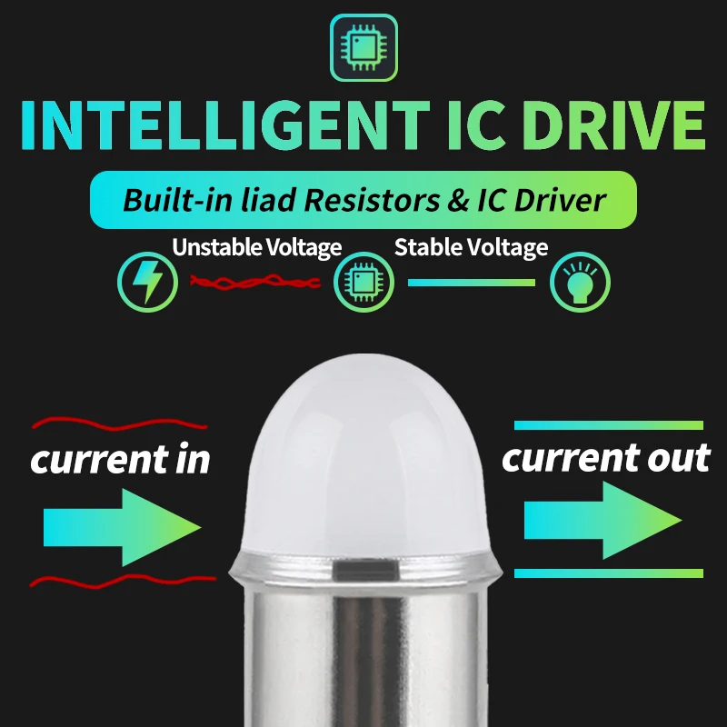 Pa Non Ghosting Led Arcade Pinball Machine Light Bulb #44 #47 Ba9s T10 - Foto 6