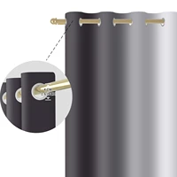 ผ้าม่านออมเบรแบบโมเดิร์น 2 ชิ้น สำหรับตกแต่งหน้าต่างห้องนั่งเล่นและห้องนอน ผ้าโพลีเอสเตอร์ไล่เฉดสี ป้องกันแสงและกันความร้อน 3