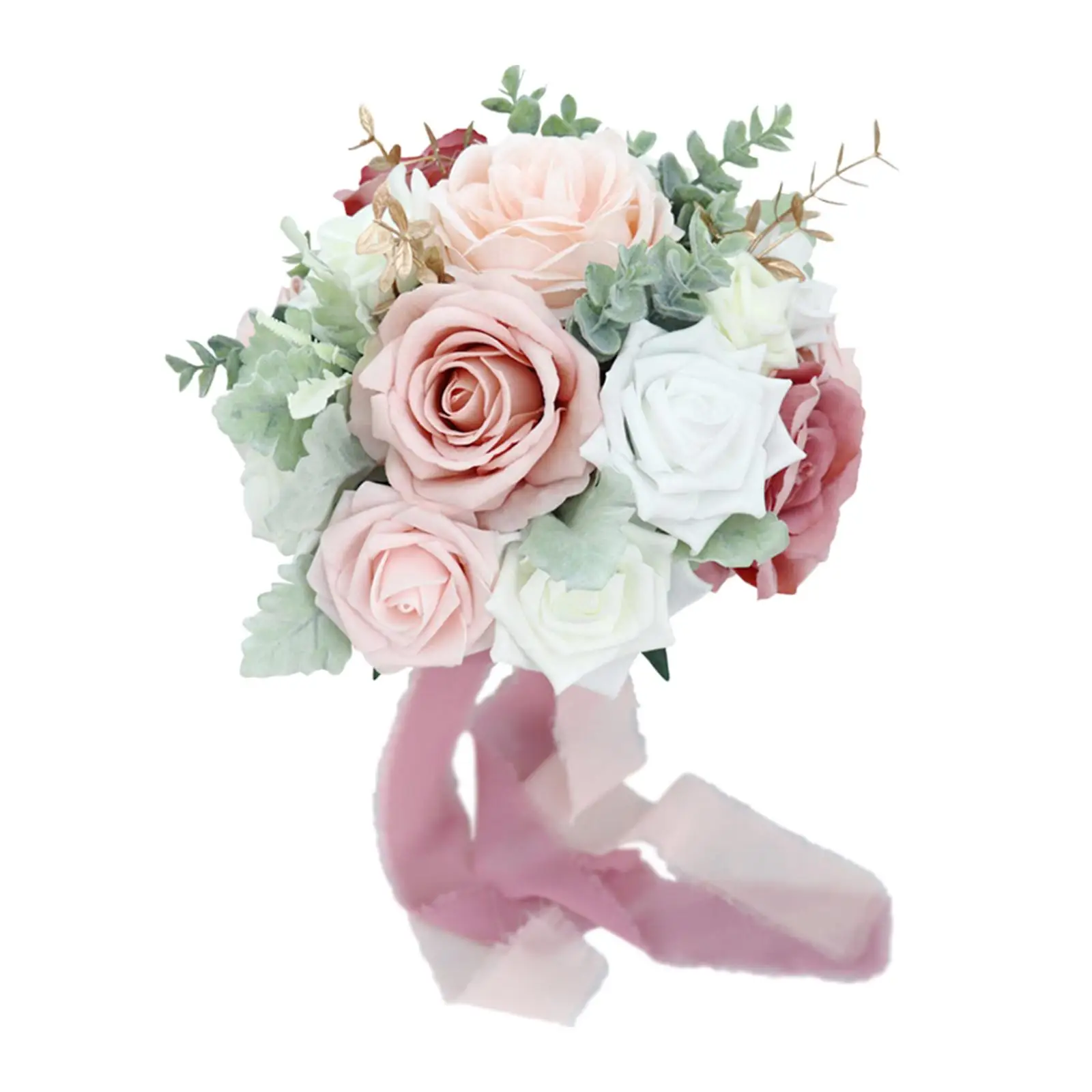 Bouquet de mariée multicolore, Arrangement de fleurs en forme de goutte de  Rose, fait à la main pour Photo, centre de douche | AliExpress