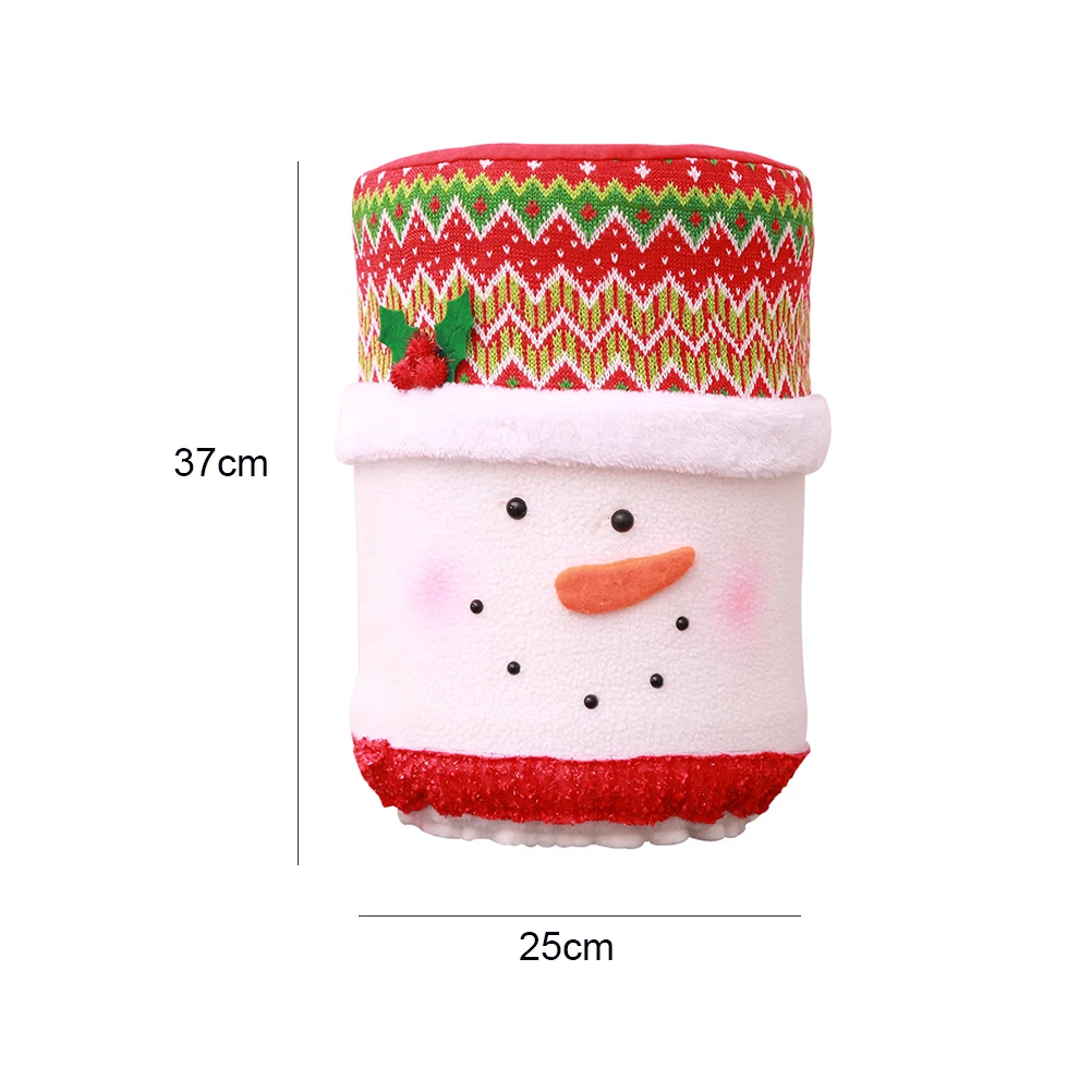 Christmas Snowman Water Dispenser Bucket Cloth Cover Water Buckles Reusable Dispensers Dust Covers