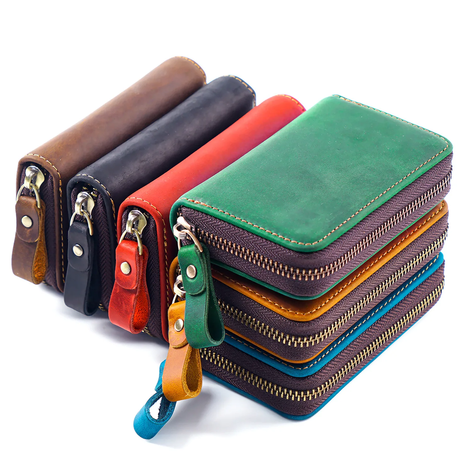 Zipper Key Holder Wallet Car Key Protector Bag Credit Card Case Multifunction Money Wallet Coin Purse