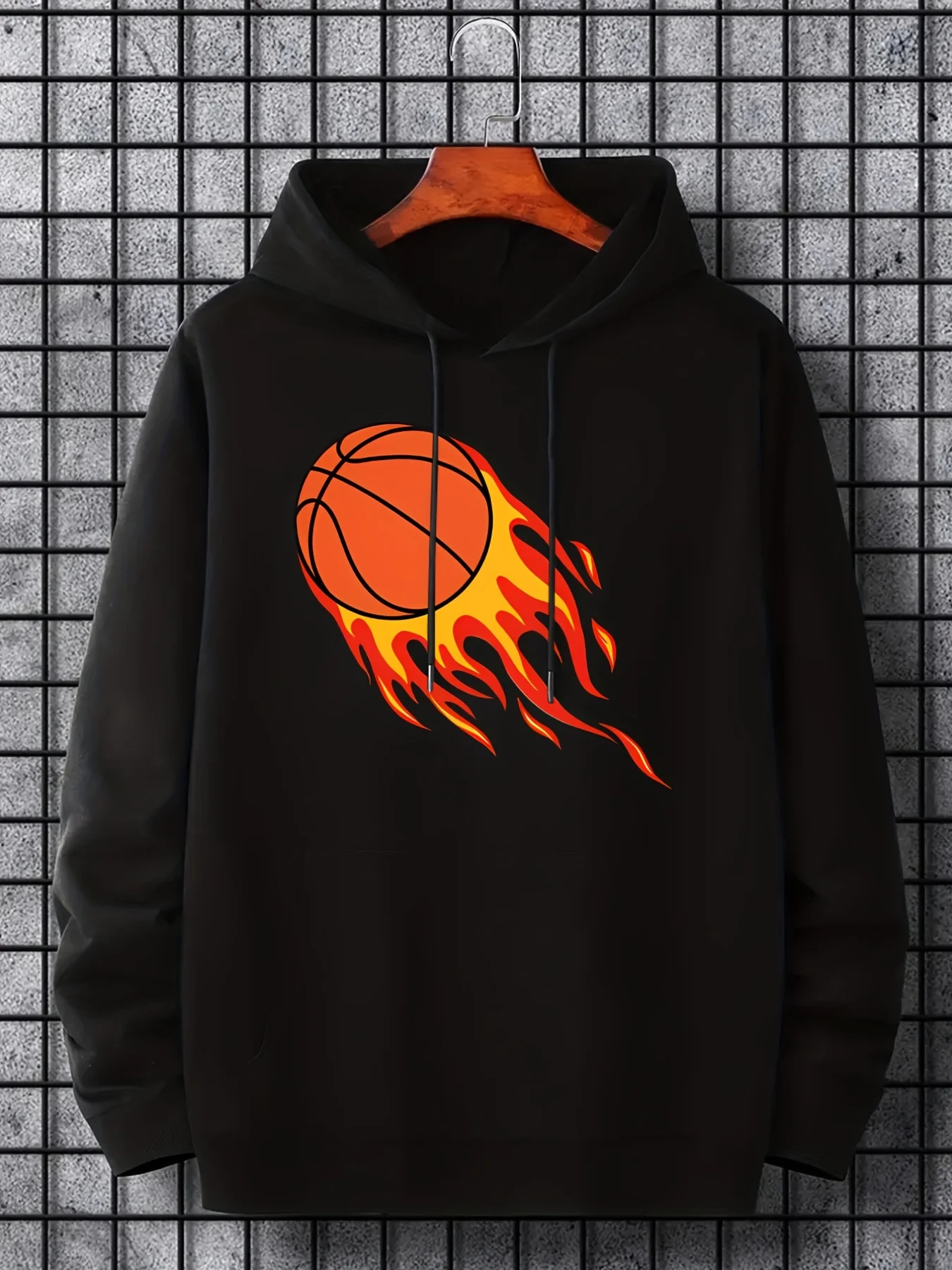

Spring Cotton Hoodie Micro Stretch Sports Tops Men's Street Basketball Hooded Pullover Y2K Tops Jacket Oversized Loose Hoodie
